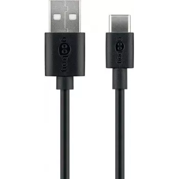 Wentronic 59118 0.5m USB A USB C Male Male Melns USB kabelis (59118)