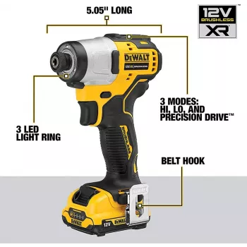 DeWALT DCF801D2-QW elektriskais skrūvgriezis/triecienatslēga