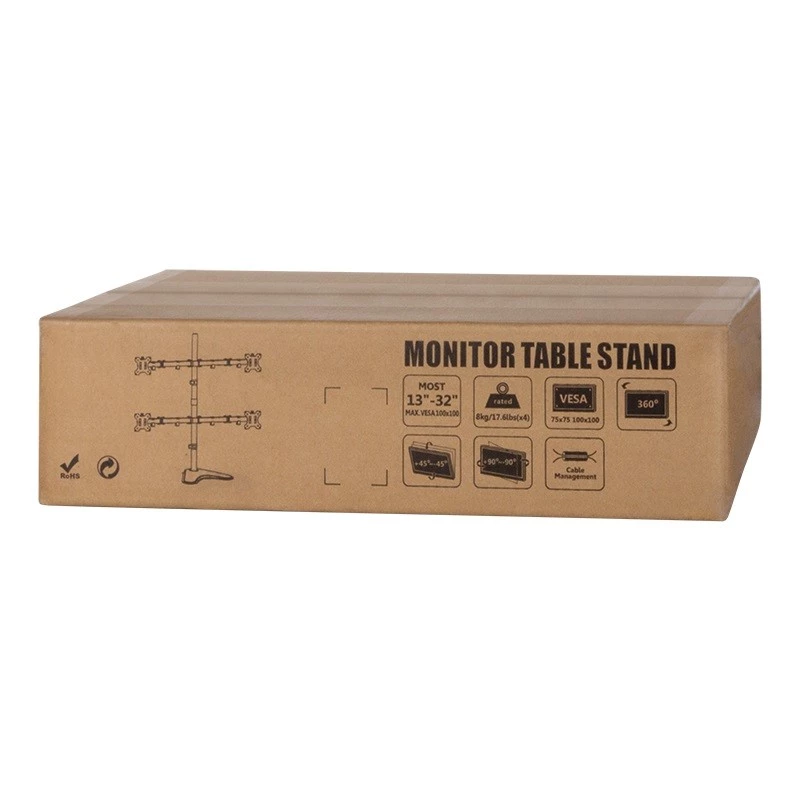 Monitora statīvs LogiLink BP0046 81.3 cm (32 collas) Galda Nerūsējošais tērauds