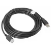 Lanberg CA-USBE-10CC-0050-BK USB kabelis 5 m USB 2.0 USB A Melns (CA-USBE-10CC-0050-BK)