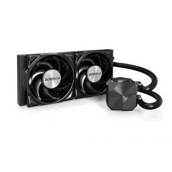 Montech HyperFlow Silent 240 Processor All-in-one liquid cooler 12 cm Melns 1 gab.