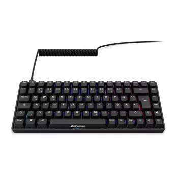 Mehāniskā spēļu klaviatūra Sharkoon Skiller SGK50S3 PBT Melna Dzeltena RGB