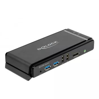KVM slēdzis DeLOCK DisplayPort 1.4 8K 60Hz USB Audio