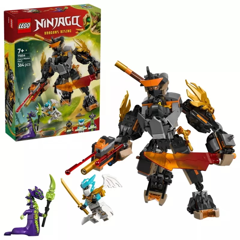 LEGO NINJAGO 71854 Kola misijas mehs un pūķis Zane