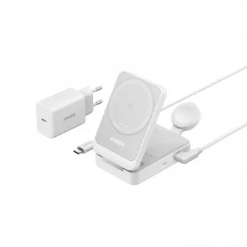 MagGo 3-in-1 15W salokāms balts EU