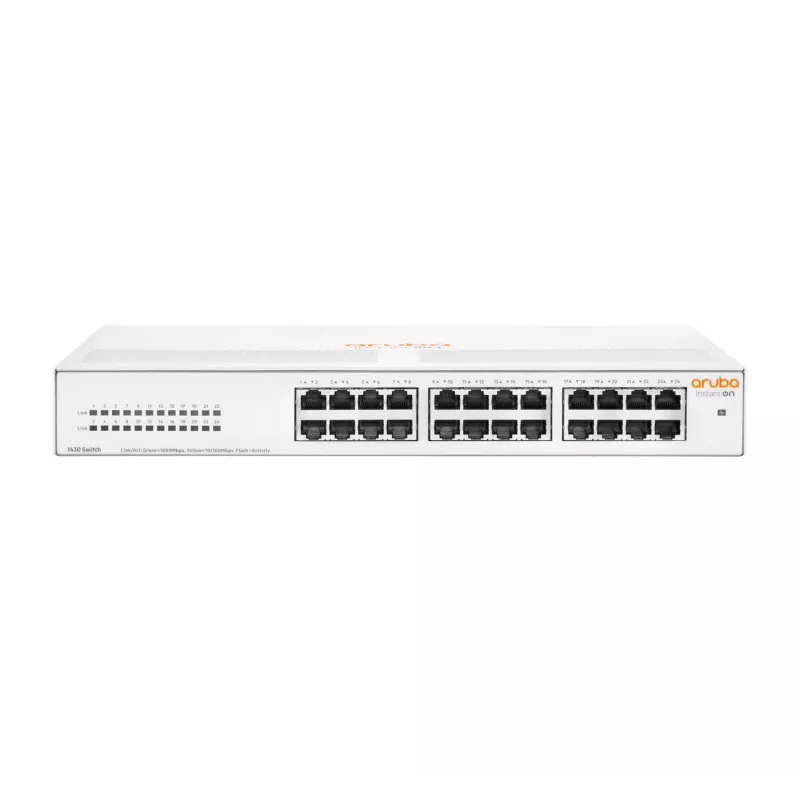 HPE Aruba Networking Aruba Instant On 1430 24G Nepārvaldāms L2 Gigabit Ethernet (10/100/1000) 1U Balts