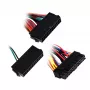 Strāvas padeves adapteris SILVERSTONE SST-PP10 — divu 24 kontaktu uz vienu 24 kontaktu kabeļa adapteris