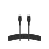 Kabelis BoostCharge USB-C/USB-C pīts silikons 2 m, melns