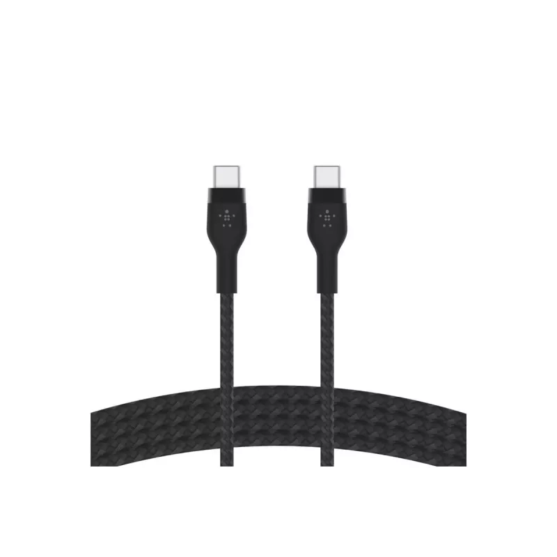 Kabelis BoostCharge USB-C/USB-C pīts silikons 2 m, melns