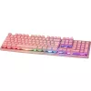 Deltaco GAM-021-RGB-P-DE - pilna izmēra (100%) - USB - membrānas taustiņu slēdzis - QWERTZ - Rozā