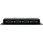 Seriālo ierīču serveris Exsys EX-6124-2POE — Ethernet uz 4× RS-232/422/485 ar PoE un 12V/3A barošanu