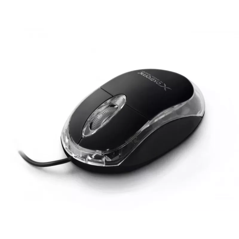 Vadu optiskā piemērota abām rokām pele EXTREME XM102K — 1000 DPI, USB Type-A, 1,2 m kabelis, 3 pogas