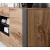 Cama kumode WOOD votana ozols/antracīts