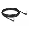 DeLOCK RJ45 tīkla kabelis Cat.6A S/FTP plāns 90° uz leju 5m melns