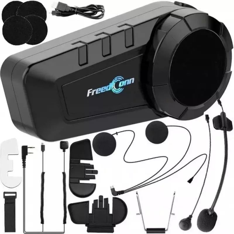 FREEDCONN KY-PRO SINGLE motociklu domofons, melns