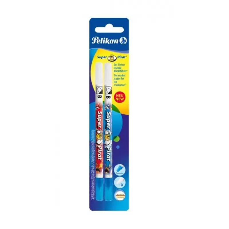 Dzēšgumija Pelikan Super-Pirat F/B daudzkrāsaina 2 gab.