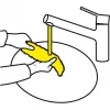 Logu tīrītāja piederums Karcher 2.633-130.0 — mikrošķiedras tīrīšanas lupatiņas 275 mm (2 gab.)