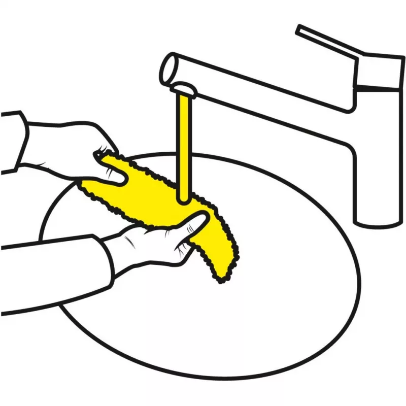 Logu tīrītāja piederums Karcher 2.633-130.0 — mikrošķiedras tīrīšanas lupatiņas 275 mm (2 gab.)