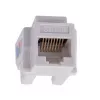 Keystone modulis LANBERG KSU6-1090, Cat6 U/UTP plakans, RJ-45 vīrišķais uz LSA sievišķo, AWG 22/26, 14.5×16.1 mm, balts