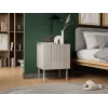 Nightstand Cama Meble ISLA 44.5x40x59 cm kašmira matēts, MDF un skaidu plātne, 2 gab. komplekts