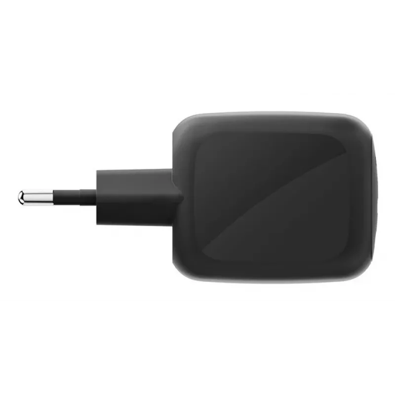 AC iekštelpu ātrais lādētājs Belkin WCH020kqBK, 2× USB-C, universāla savietojamība, strāvas aizsardzība, melns