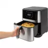 ProfiCook PC-FR 1269 H fritētājs Single 8 L stāvētājs 1800 W karstā gaisa fritētājs Melns, nerūsējošais tērauds