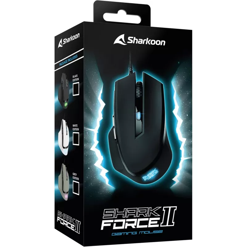 pele Sharkoon SHARK Force II USB Type-A Optical 4200 DPI