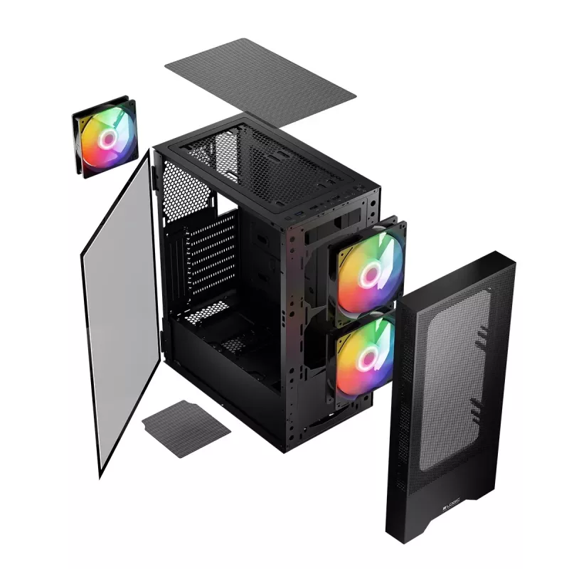 Logic ARYA ARGB MINIDI USB 3.0 korpuss melns