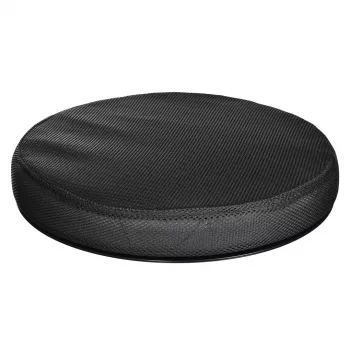 Ortopēdiskais grozāmais spilvens ActionMed PO600AM — apļveida sēdekļa spilvens, 360° rotācija, 1,5 kg, melns