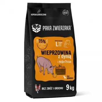 PAKA ZWIERZAKA Seventh Heaven cūkgaļa ar ķirbi L sausā barība suņiem, 9 kg