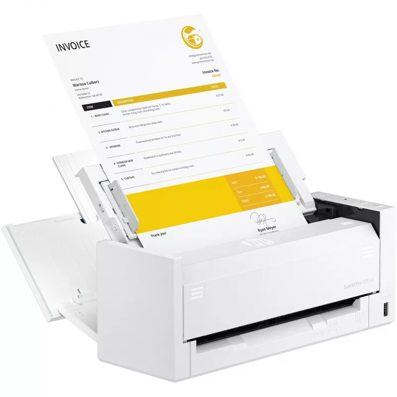 ADF skeneris HP ScanJet Pro 4200 s1 600 x 600 DPI A4 Zils Balts