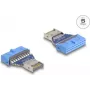 DeLOCK USB adapteris, spraudņa ligzda iekšējai USB Type-E vīrišķajai pieslēgvietai, 5 Gbps