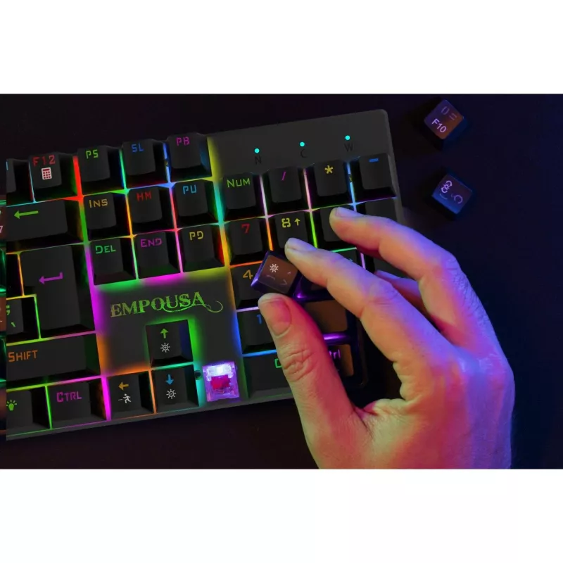 Incase Gaming Keyboard IKG-443 mehānisks, RGB, vācu izkārtojums