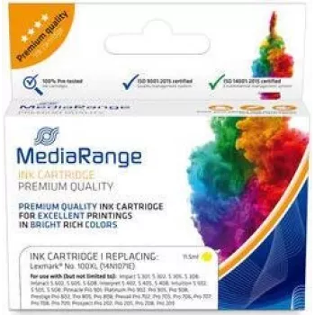 Kasetne MediaRange Lexmark Nr. 100XL dzeltena