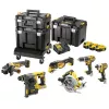Instrumentu komplekts DeWalt DCK685P3T 18V bezvada kombinētais komplekts — 3×5.0Ah baterijas, DCH273 āmurs, leņķa slīpmašīna, futrālis