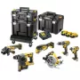 Instrumentu komplekts DeWalt DCK685P3T 18V bezvada kombinētais komplekts — 3×5.0Ah baterijas, DCH273 āmurs, leņķa slīpmašīna, futrālis