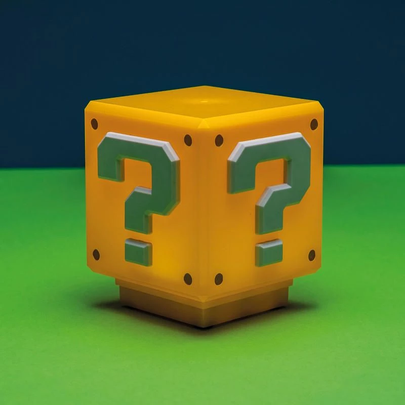 Paladone Super Mario Mini jautājumu bloka gaisma