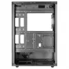 PC korpuss TACENS Mars Gaming MC-XO Midi Tower Melns — ATX/Micro-ATX/Mini-ITX, barošanas bloks apakšā, 1×120 mm aizmugurējais ventilators, atbalsta līdz 328 mm GPU