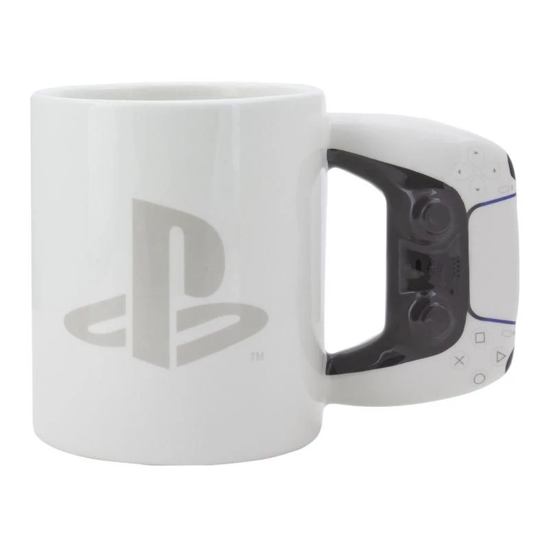 Krūze Paladone PlayStation formas PS5 balta 0,48 L viena gabala