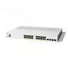 Cisco Catalyst 1300-24P-4X pārvaldīts slēdzis, 24 porti GE, PoE, 4x10GE SFP+, ierobežota mūža aizsardzība (C1300-24P-4X)