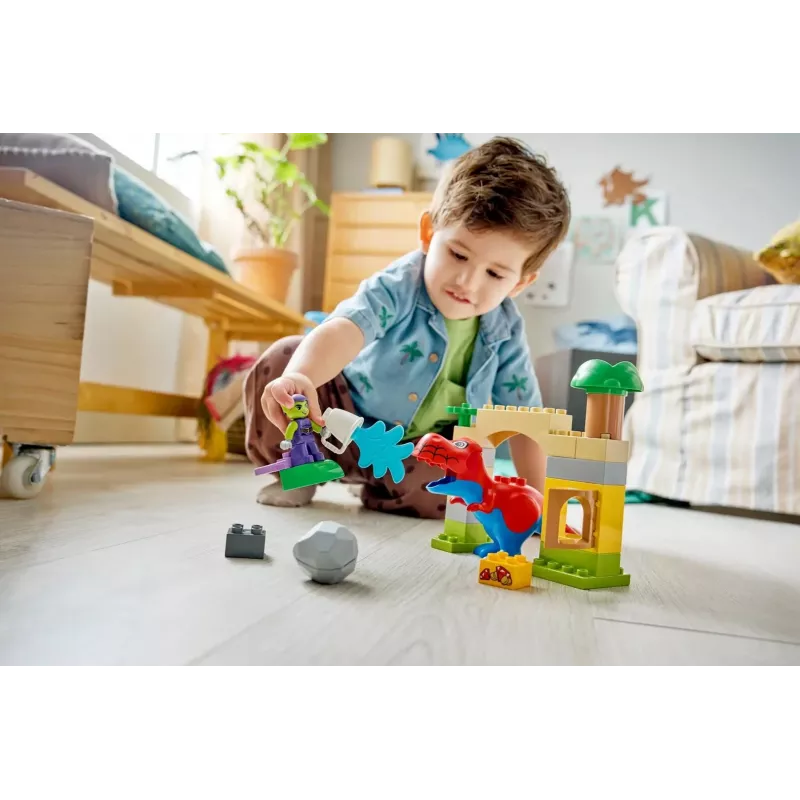 LEGO DUPLO 10463 Dinozaurs Zirnekļcilvēks-Rekss pret Zaļo Goblīnu