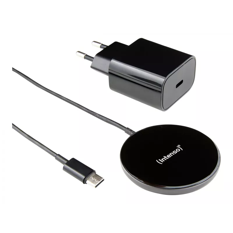 Intenso MB1 viedtālrunis melns USB bezvadu uzlāde ātrā uzlāde iekštelpu