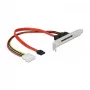 Slot bracket DeLOCK 90418 ar 1 ārējo SATA 22 kontaktu spraudni