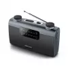 Portatīvais radio Muse M-058 R — AM/FM, rotējoša skaļuma regulēšana, baterijas vai maiņstrāva (230V, 50Hz), melns/pelēks