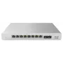Cisco - Meraki Cloud Managed MS120-8 - komutators - pārvaldāms - 8 x 10/100/1000 (PoE+) + 2 x Gigabit SFP pie sienas stiprināms darbvirsmas PoE+ (124 W)