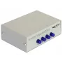 DeLock Switch VGA 4 portu manuāls divvirzienu - ekrāna slēdzis - 4 x VGA - galddatoram (87635)