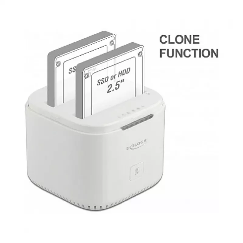 Dokstacija DeLOCK USB Type-C™ 3.2 diviem 2,5 collu SATA HDD/SSD