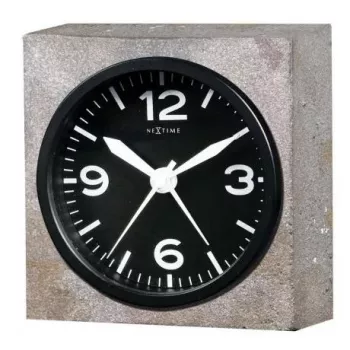 NeXtime pulkstenis 5167 Real Time Heavy Metal, 9,5x9,5x3,2 cm, sienas, pelēks