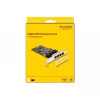 DeLOCK PCI Express x4 karte 4 x RJ45 Gigabit LAN RTL8111 - PCIe - RJ-45 - PCIe 2.0 - Sudrabs - PC - Windows 10 - Windows 11 - Windows 8.1 (88618)