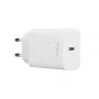 USB-C ceļojumu lādētājs FIXED FIXC30N-C-WH — 30 W kompakts USB-C strāvas adapteris, vienas pieslēgvietas ātrā uzlāde